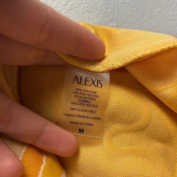 ALEXIS LEF ASYMMETRICAL ONE SHOULDER MIDI DRESS - Picture 6 of 12